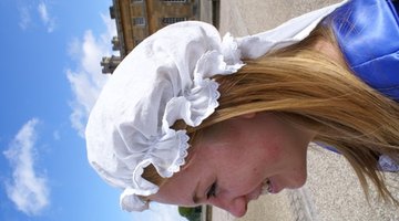 The mop hat is a common old-fashioned style