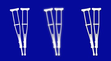 Get creative with carrying things while using crutches.