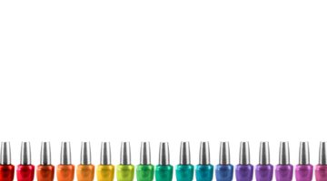 A continuum of shades is formed from the three primary colours.