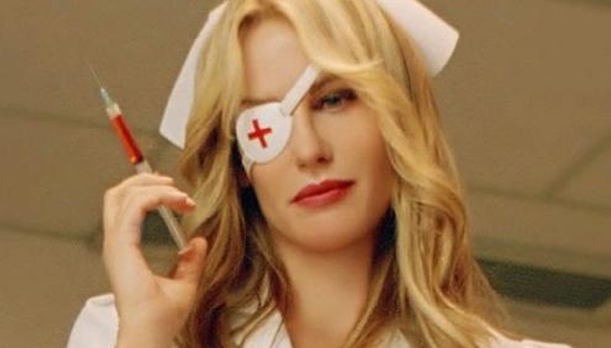 Use accessories to complete Elle Driver's sinister nurse look.