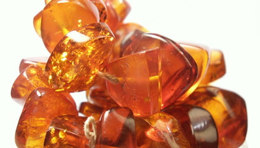 Amber is soft and can be easily scratched.