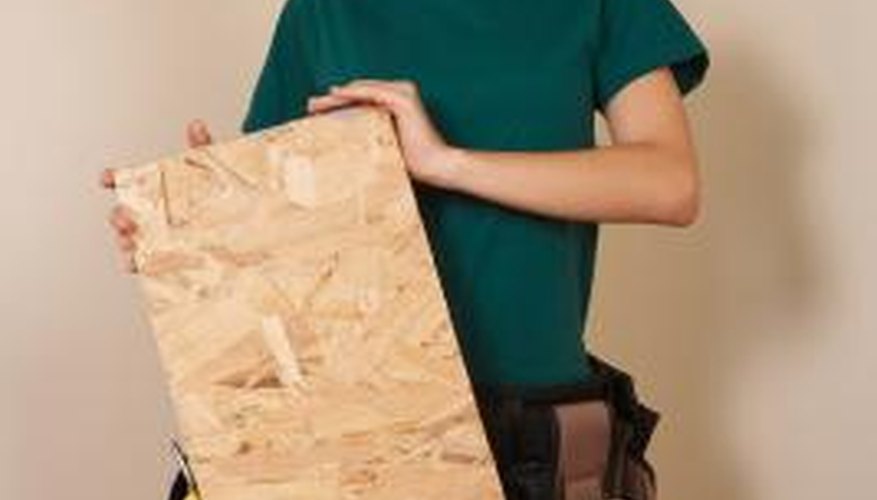 Plywood is a common building material.
