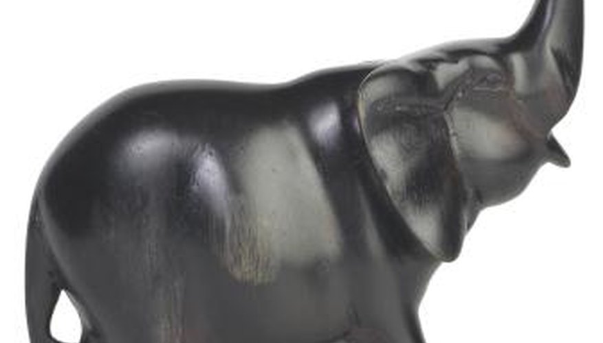 Ebony is a common material for African sculptures.